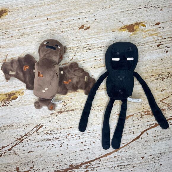 Mojang Minecraft Plush Enderman and Bat Small Stocking Stuffers - Picture 1 of 6
